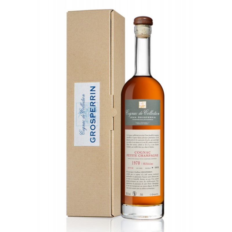 Millésime 1970 Petite Champagne Cognac Grosperrin édition limitée Millésime 1970 Petite Champagne Cognac Grosperrin édition limitée