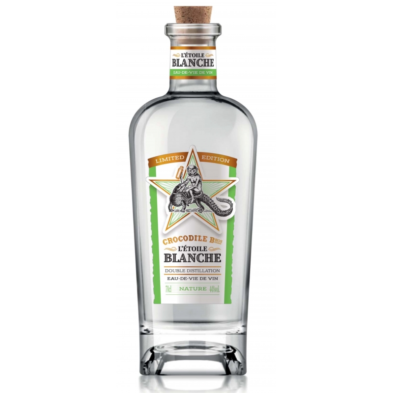 Eau-de-vie de vin L'étoile blanche Crocodile Brothers Edition Limitée