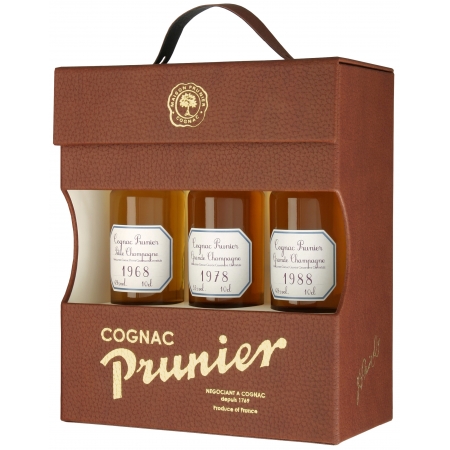 Coffret Lucky Box millésimes Cognac Prunier édition limitée
